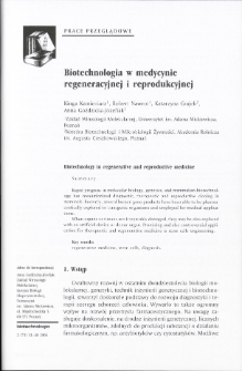 Biotechnology in regenerative and reproductive medicine
