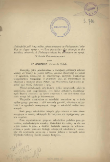 Szkodniki p&oacute;l i ogrod&oacute;w, obserwowane w Puławach i okolicy w ciągu 1919 r. = Les parasites des champs et des jardins, observ&eacute;s &agrave; Puławy et dans les alentours en 1919)