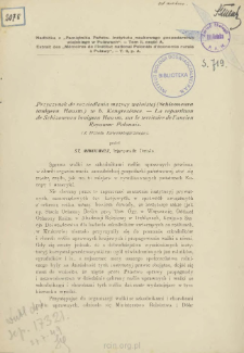 Przyczynek do rozsiedlenia mszycy wełnistej (Schizoneura lanigera Hausm.) w b. Kongres&oacute;wce = La r&eacute;partition de Schizoneura lanigera Hausm. sur le territoire de l&rsquo;ancien Royaume Polonais