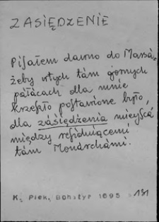 Kartoteka Słownika języka polskiego XVII i 1. połowy XVIII wieku; Zasiędzenie - Zastępowanie