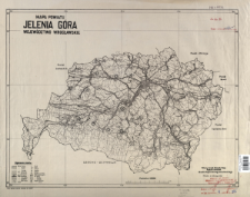 Mapa powiatu Jelenia G&oacute;ra, wojew&oacute;dztwo wrocławskie : podziałka 1:100 000