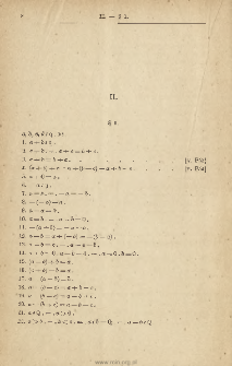 II. Op&eacute;rations alg&eacute;briques.