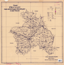 Powiat obornicki : mapa administracyjna i komunikacyjna w skali 1:100.000