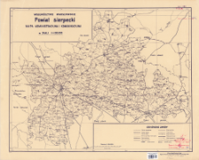 Powiat sierpecki, wojew&oacute;dztwo warszawskie : mapa administracyjna i komunikacyjna w skali 1:100.000