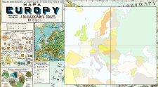 Mapa Europy : wielka szczeg&oacute;łowa ze skorowidzem i statystyką światową