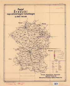 Powiat średzki : mapa administracyjna i komunikacyjna w skali 1:100.000