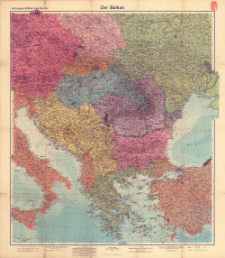 Velhagen & Klasings Karte der Balkan