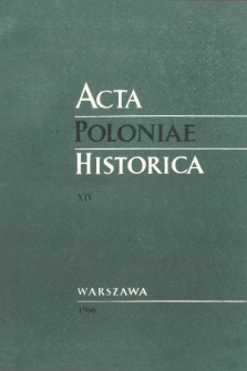 Acta Poloniae Historica T. 14 (1966), Title pages, Contents