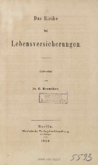 Das Risiko bei Lebensversicherungen