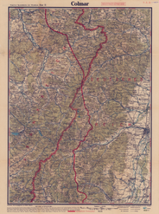 Paasche's Spezialkarten der Westfront (Belgien und Frankreich) : Maßstab 1:105 000. Blatt 11, Colmar