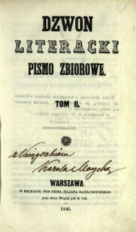 Dzwon Literacki : pismo zbiorowe 1846 T.2