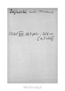 Zajączki Przysi&oacute;łek. Files of Zakroczym district in the Middle Ages. Files of Historico-Geographical Dictionary of Masovia in the Middle Ages