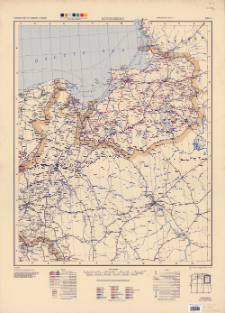 Railroad map of Germany 1:750,000. Sheet 3, K&ouml;nigsberg