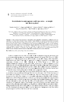 Invertebrates in contemporary coniferous resins &ndash; an insightinto the ecosystem?