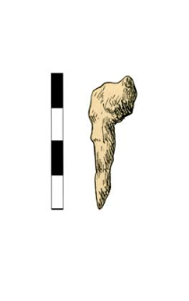 Nail, corroded, fragment