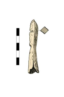 Bolthead with a sleeve, damaged