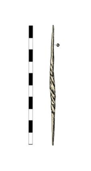 Smal awl or a piston