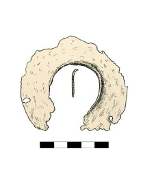 Circular fitting, damaged