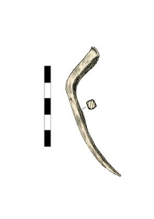 Nail, headless, bent