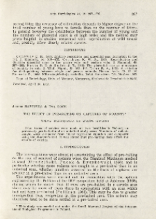 The effect of pre-baiting on captures of rodents