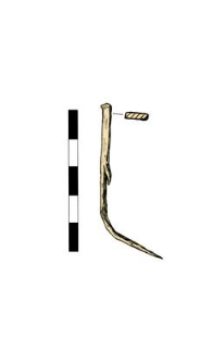 Nail, headless, bent