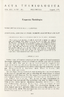 Behavioural response of forest rodents against trap and bait