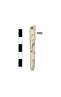 Nail, headless, damaged