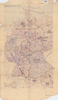 Occupation zones and districts. Germany and Austria as at 1 May 46