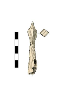 Bolthead with a sleeve, damaged