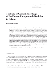 The State of Current Knowledge of the Eastern European Sub-Neolithic in Poland