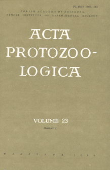 Acta Protozoologica, Vol. 23, Nr 3
