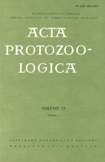 Acta Protozoologica, Vol. 25, Nr 4