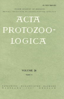 Acta Protozoologica, Vol. 26, Nr 4