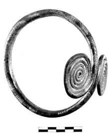 armlet with two spiral discs (Żyrardów)