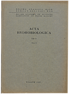 Acta Hydrobiologica Vol. 2 Fasc. 2 (1960)