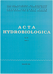 Acta Hydrobiologica Vol. 36 Fasc. 2 (1994)