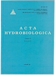 Acta Hydrobiologica Vol. 39 Fasc. 1/2 (1997)