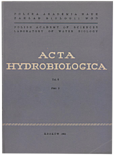 Acta Hydrobiologica Vol. 8 Fasc. 2 (1966)