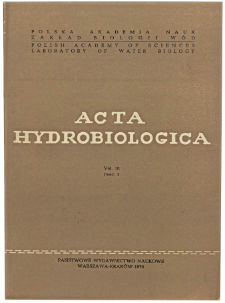Acta Hydrobiologica Vol. 18 Fasc. 1 (1976)