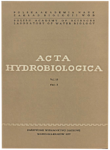 Acta Hydrobiologica Vol. 19 Fasc. 2 (1977)