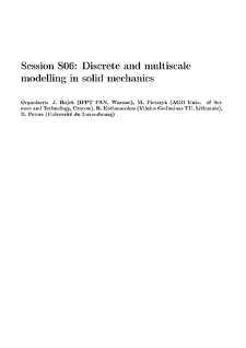Session S06: Discrete and multiscale modelling in solid mechanics