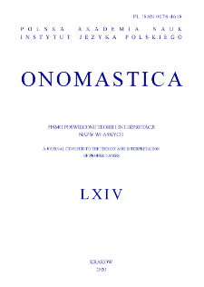Onomastica LXIV (64)