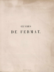 Oeuvres de Fermat. T. 2, Correspondance