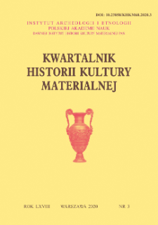 Kwartalnik Historii Kultury Materialnej R. 68 Nr 3