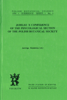 Jubilee X Conference of the Phycological Section of the Polish Botanical Society