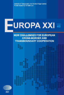 Europa XXI 40 (2021) : New challenges for European cross-border and transboundary cooperation