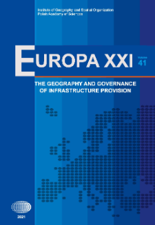 Europa XXI 41 (2021) : The geography and governance of infrastructure provision