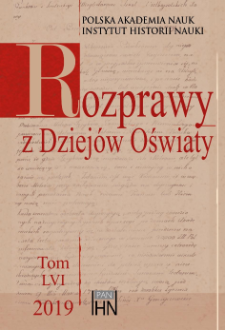 Rozprawy z Dziej&oacute;w Oświaty