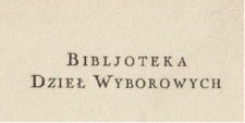 Bibljoteka Dzieł Wyborowych (1924)