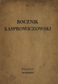 Rocznik Kasprowiczowski.